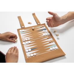 4. Britton kork hopvikbart backgammon och dam-spel