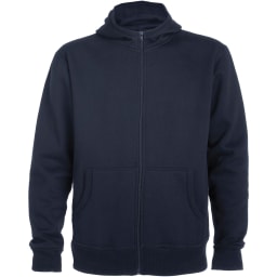 0. Montblanc unisex hoodie med hellång dragkedja