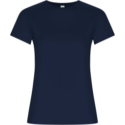 0. Golden kortärmad T-shirt för dam