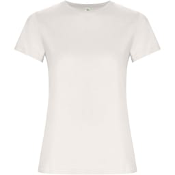 0. Golden kortärmad T-shirt för dam