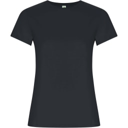 0. Golden kortärmad T-shirt för dam