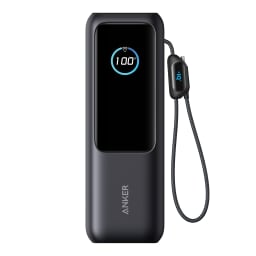 2. Anker Powerbank 25.000 mAh 165W med inbyggd utdragbar kabel