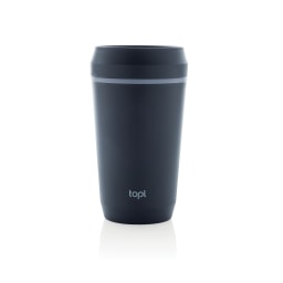 0. Topl To Go-glas av återvunnen plast Patenterat 360-lock 354