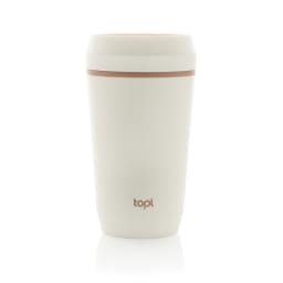 0. Topl To Go-glas av återvunnen plast Patenterat 360-lock 354
