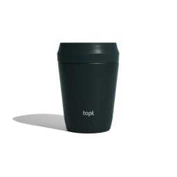 0. Topl To Go-glas i återvunnet stål Patenterat 360-lock 235 ml