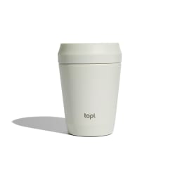 0. Topl To Go-glas i återvunnet stål Patenterat 360-lock 235 ml