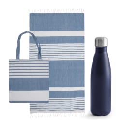 0. Kit med hamamhandduk, bomullspåse & stålflaska