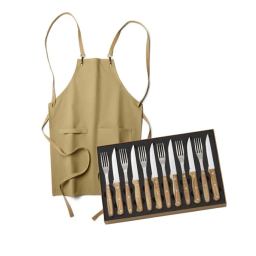 0. Förkläde - Piana Sand + Grillbestick - Auberge