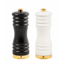 0. Set saltkvarn & pepparkvarn 15 cm, matt/guld