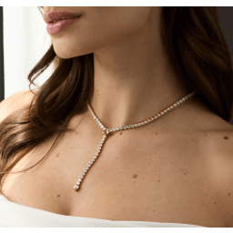 2. Together With You Necklace - Crystal Silk/Gold