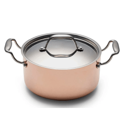 0. Blomsterbergs Gryta med lock 3 liter, Koppar