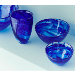 1. Contrast skål, blå 350mm