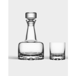 0. Erik karaff 78cl & double old fashioned glas 34cl, 2 styck