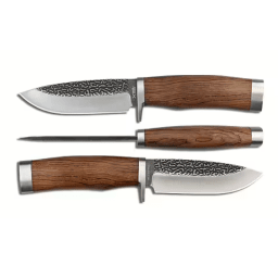 1. Briv Hunter Jaktkniv 23 cm trähandtag