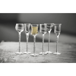 1. Lyngby Glas Rom Snapsglas, 6 st. Klar