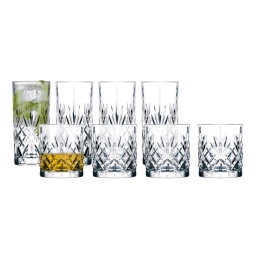 0. Melodia Whiskyglas/Highball 8 delar