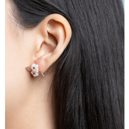 1. Claire earrings – Creme puff