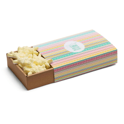 0. Easter Flat Box, 500 gr med påskskum & logotyp