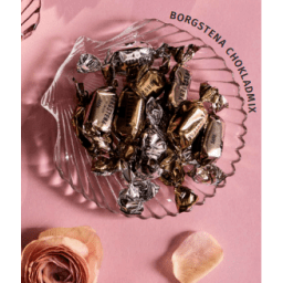 1. Påsklåda med chokladmix  & logotyp, 500 gr