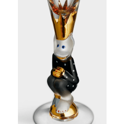 1. The Sparkling Devil champagneglas i guld och mörkgrå. 2 st.