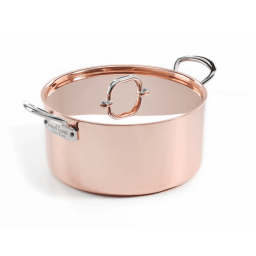 0. Gryta i koppar med lock,  3 l