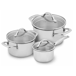 0. Grytset i 3 delar 1,8 l, 3,4 l & 4,8 l