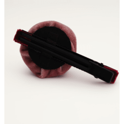 2. Velvet rose hair pinn - Pink / Amber