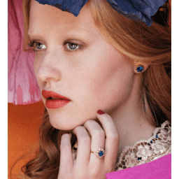 1. Miss Victoria stud earrings - Nightfall