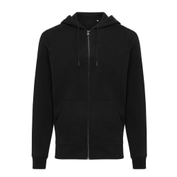 0. IQONIQ Abisko hoodie med dragkedja i återvunnen bomull