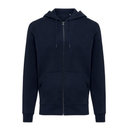 0. IQONIQ Abisko hoodie med dragkedja i återvunnen bomull