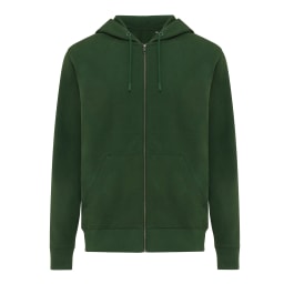 0. IQONIQ Abisko hoodie med dragkedja i återvunnen bomull