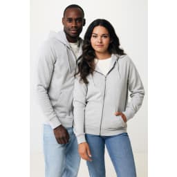 3. IQONIQ Abisko hoodie med dragkedja i återvunnen bomull