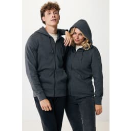 3. IQONIQ Abisko hoodie med dragkedja i återvunnen bomull