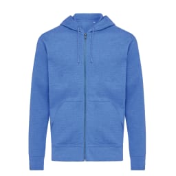 0. IQONIQ Abisko hoodie med dragkedja i återvunnen bomull