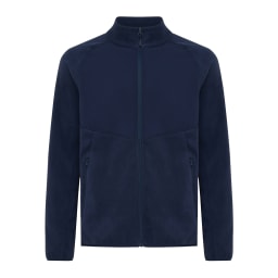 0. IQONIQ Talung microfleece med zipper i återvunnen polyester