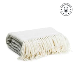 0. Ullpläd med fiskbensmönster