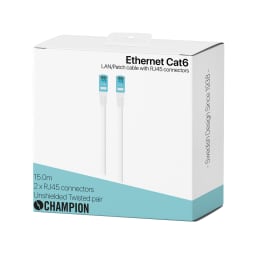 1. Nätverkskabel CAT6 UTP 15.0m