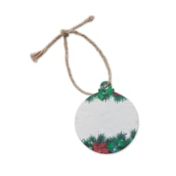 1. Julprydnad i fröpapper