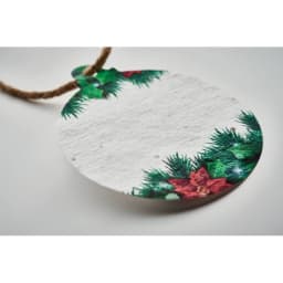 3. Julprydnad i fröpapper