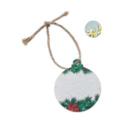 0. Julprydnad i fröpapper