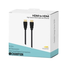 1. HDMI-kabel Ha-Ha Svart 10.0m