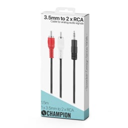 1. 3,5mm - 2 RCA Hane-Hane 1.5m