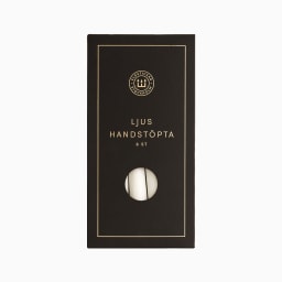 0. 6 stycken handstöpta ljus