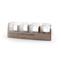 0. Mason jar shotglas 4-pack