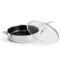 0. Nonstick Traktörpanna med Glaslock