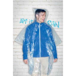 1. Engångs regnponcho