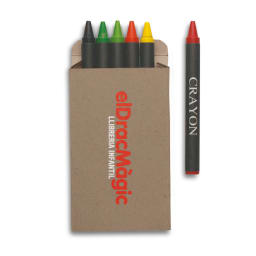 1. Set med 6 crayon vaxkritor