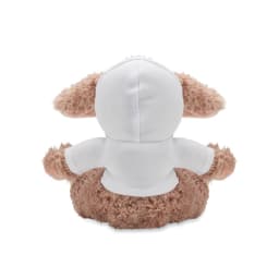 1. Kanin i plysch med huvtröja