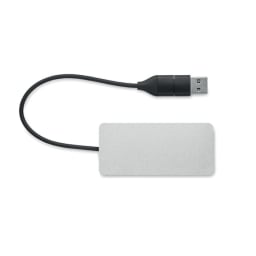 2. USB-hubb med 3 portar och 20 cm kabel
