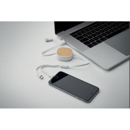 3. USB-laddkabel inrullningsbar